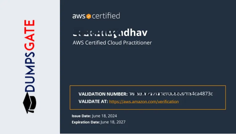 AWS CLF-C02 Success story 6