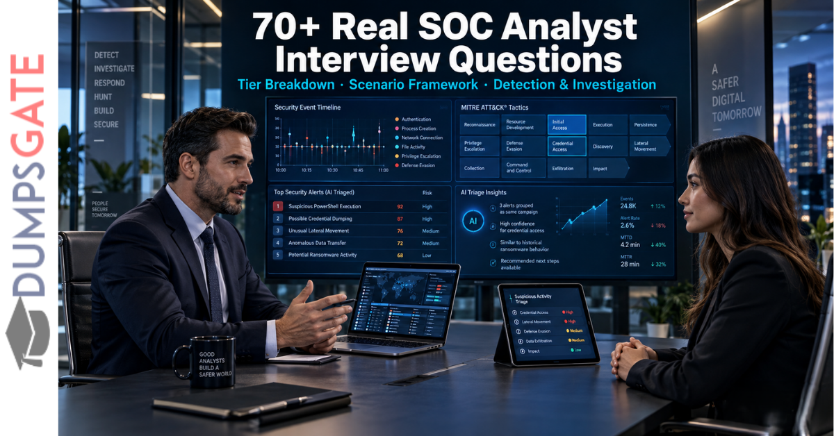 70+ Real SOC Analyst Interview Questions in 2026